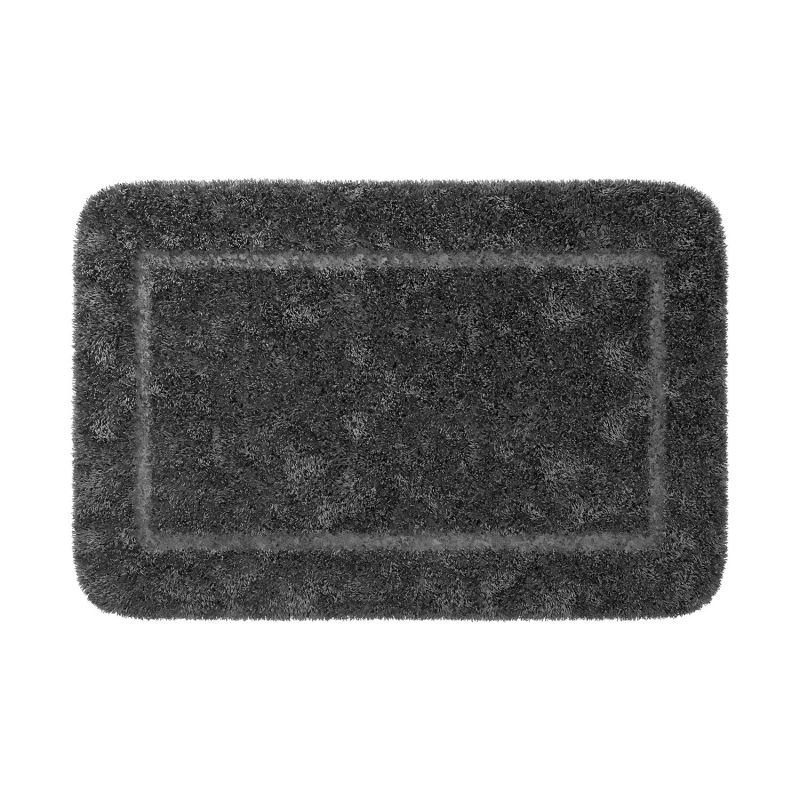 Коврик WasserKRAFT Lopau BM-6012 Charcoal Gray для ванной, 90x60 см, цвет серый