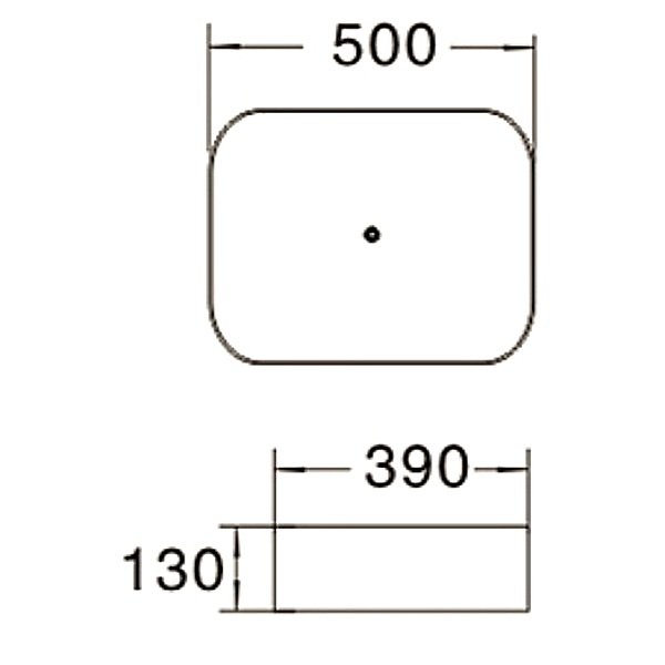 Раковина SantiLine SL-1051 накладная, 50x39 см, цвет белый - фото 1