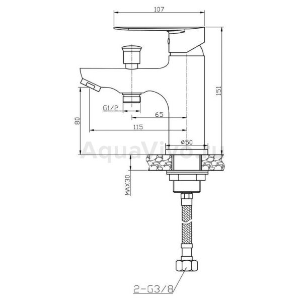 Смеситель Agger Splendid A0902500 для ванны с душем, цвет хром