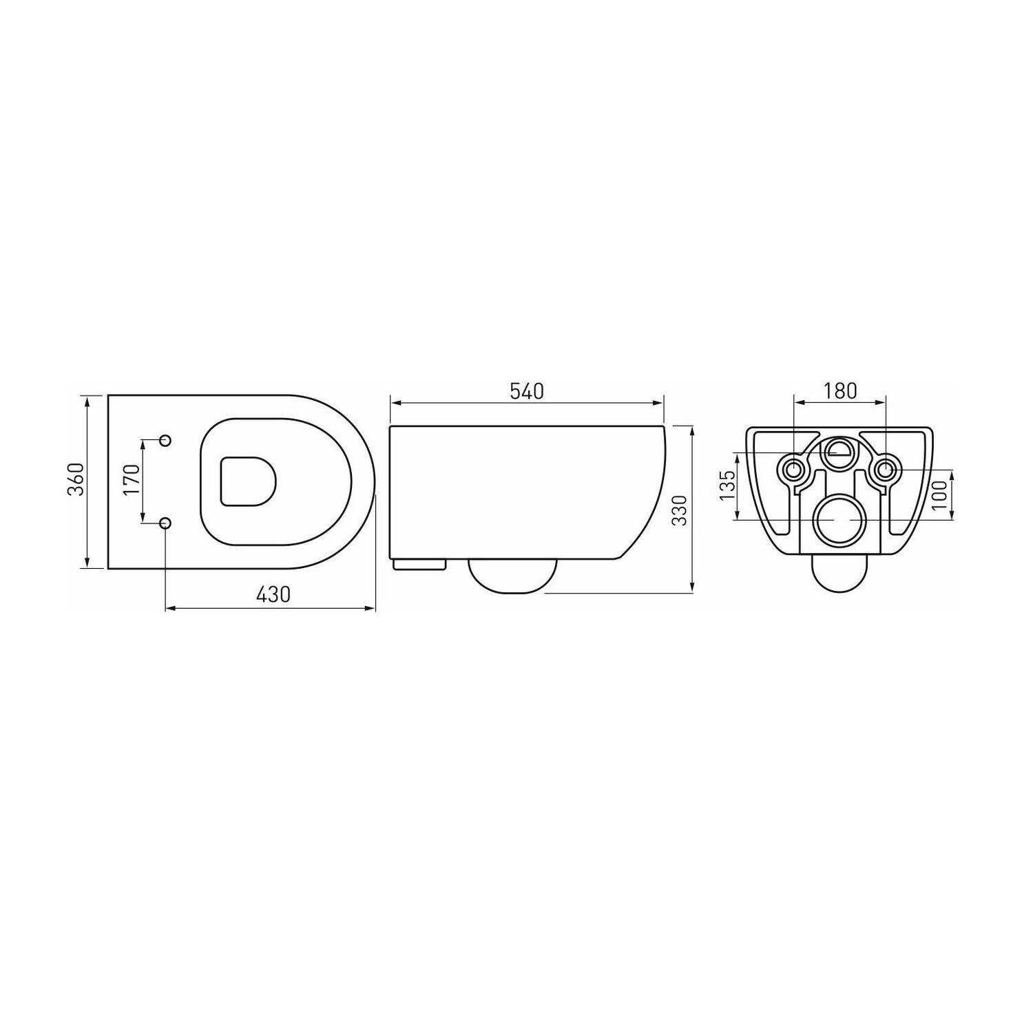 Комплект Berges 043323 унитаза Ego XL Rimless с сиденьем микролифт и инсталляции Novum 525 с белой кнопкой L1