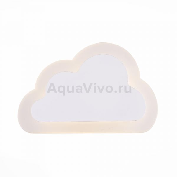 Светильник настенный ST Luce Nube SL950.501.01, арматура металл, цвет белый, плафон акрил, цвет белый