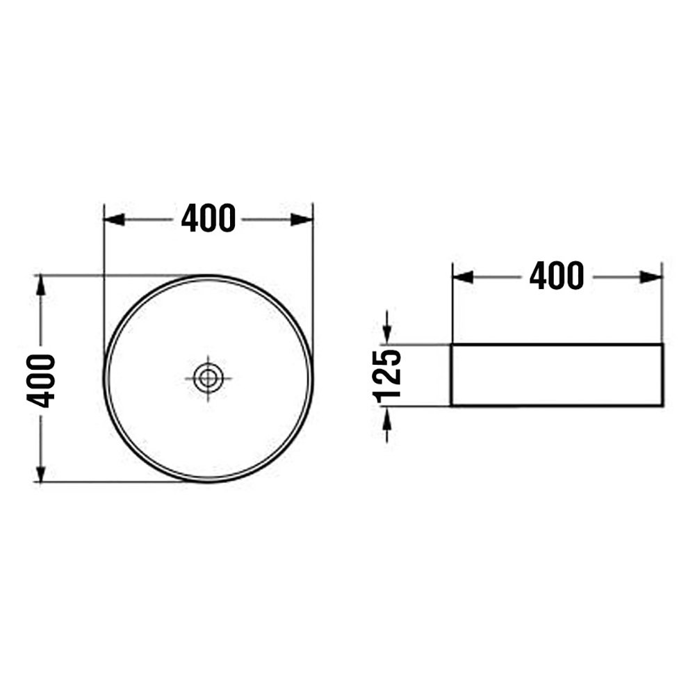 Раковина Vincea VBS-5GL03 накладная, стеклянная, 40x40 см, цвет черный - фото 1