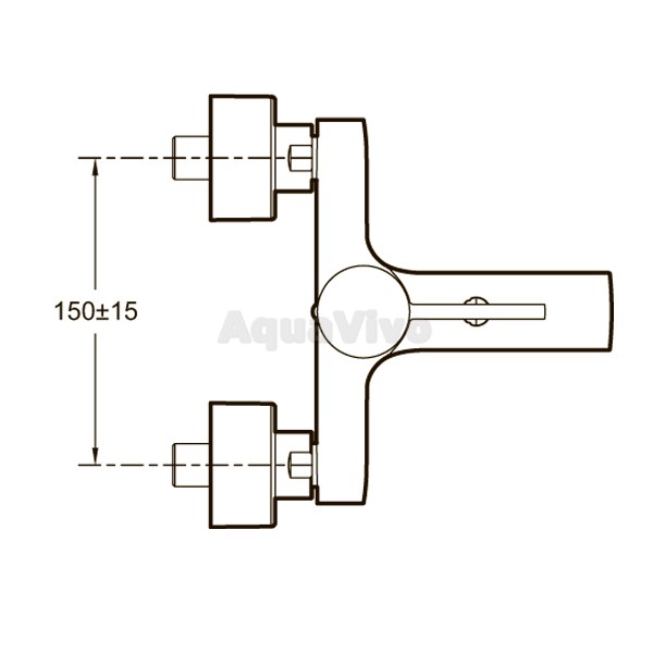 Смеситель Jacob Delafon Cuff E45532-CP для ванны с душем