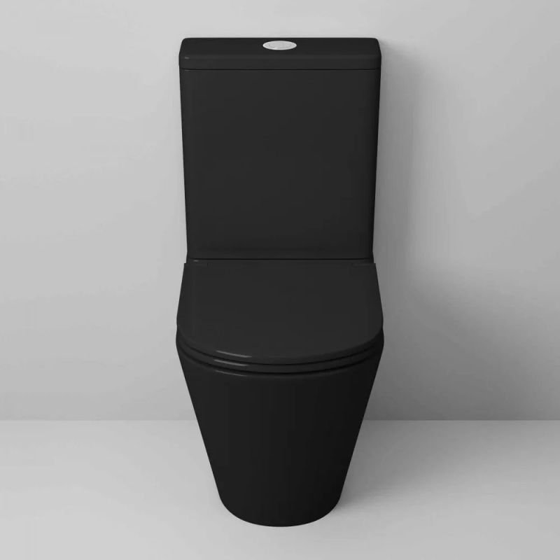 Унитаз Grossman GR-4450 BMS напольный, безободковый, с сиденьем микролифт, цвет черный матовый - фото 1