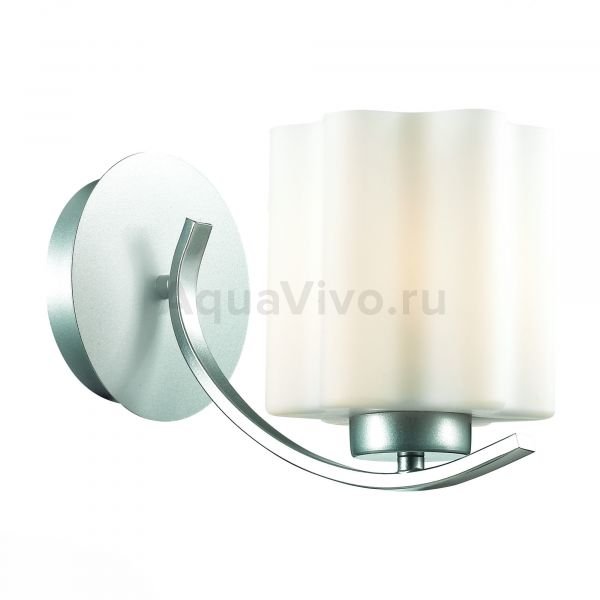 Бра ST Luce Onde SL116.501.01, арматура металл, цвет серебро, плафон металл, цвет белый