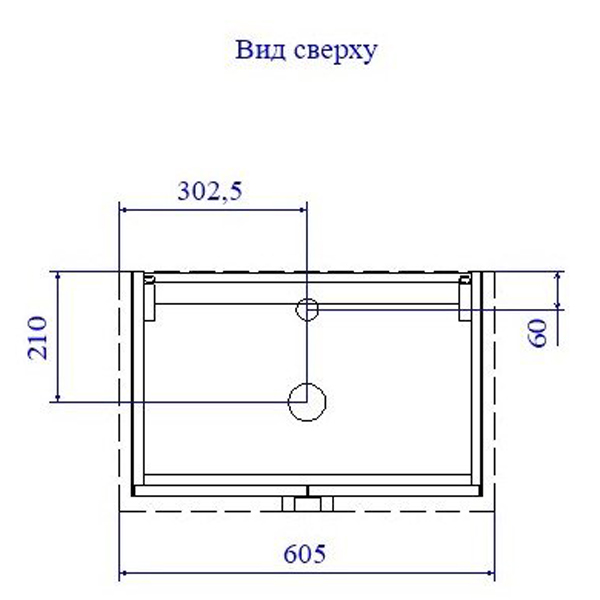 Мебель для ванной Sanflor Выборг 60/2, цвет черный / дуб крафт золотой