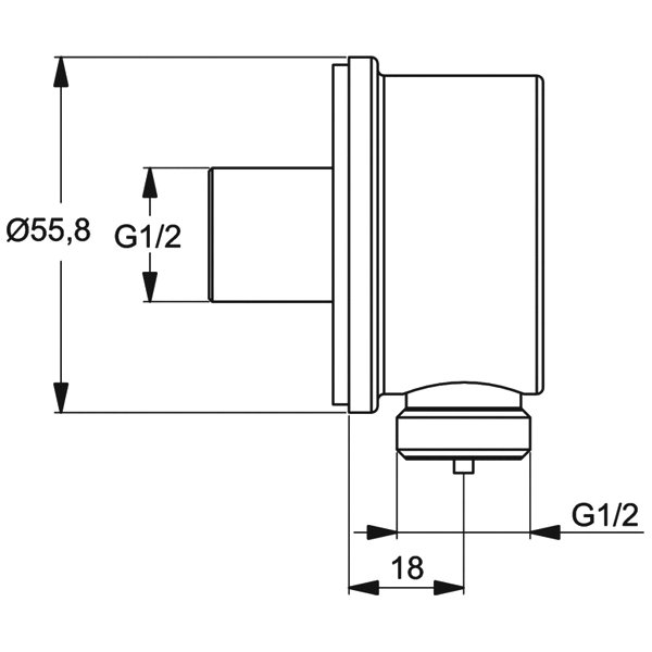 Душевой комплект Ideal Standard Ceraflex BC447AA, встраиваемый, цвет хром