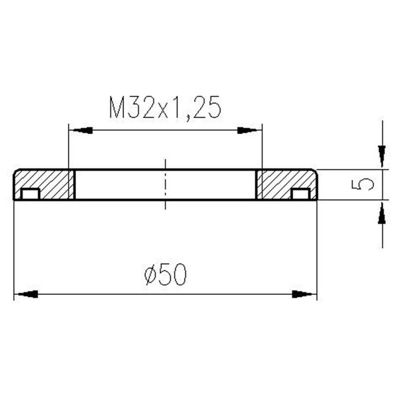 Розетка для смесителя Rav Slezak MD0590, цвет хром - фото 1