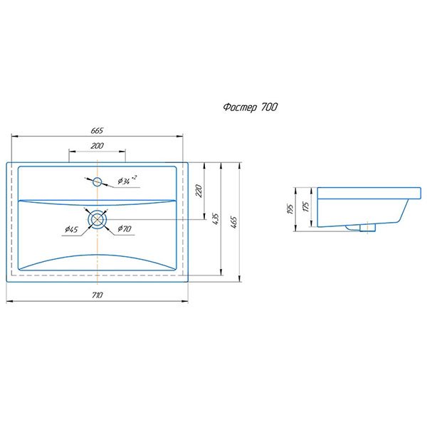 Мебель для ванной Corozo Каролина Z3 70, цвет белый