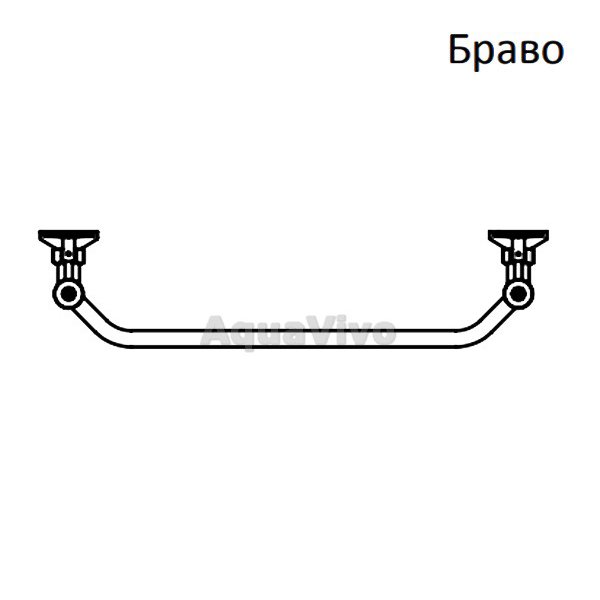 Полотенцесушитель Тругор Браво НК 3 100x40 водяной, цвет хром - фото 1