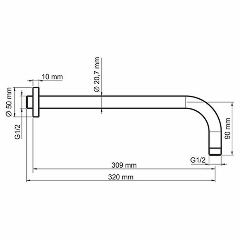 Душевой комплект WasserKRAFT A85146, встраиваемый, цвет белый