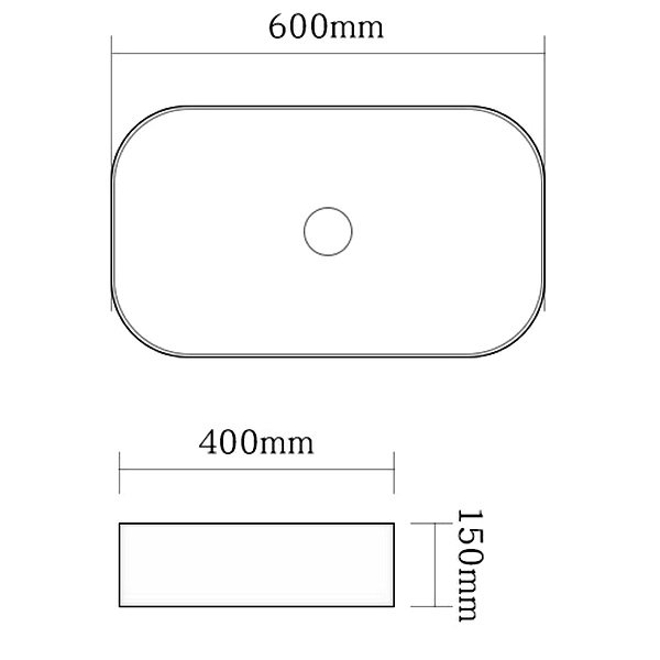 Раковина SantiLine SL-1017 MB накладная, 60x40 см, цвет черный матовый - фото 1