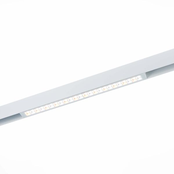 Трековый светильник ST Luce ST655 ST655.596.18, арматура белая, плафон металл / пластик белый