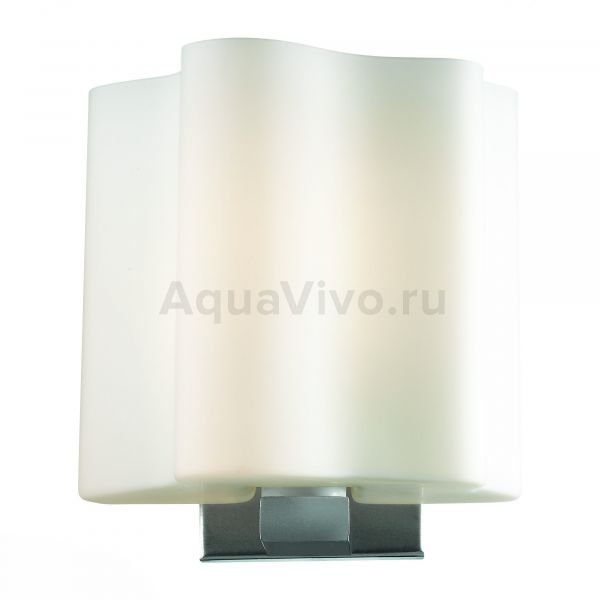 Бра ST Luce Onde SL116.051.01, арматура металл, цвет серебро, плафон металл, цвет белый