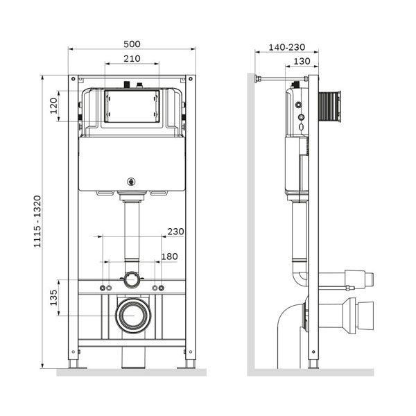 Комплект AM.PM IS49001.701700 унитаза Spirit V2.0 FlashClean с сиденьем микролифт и инсталляции c белой кнопкой