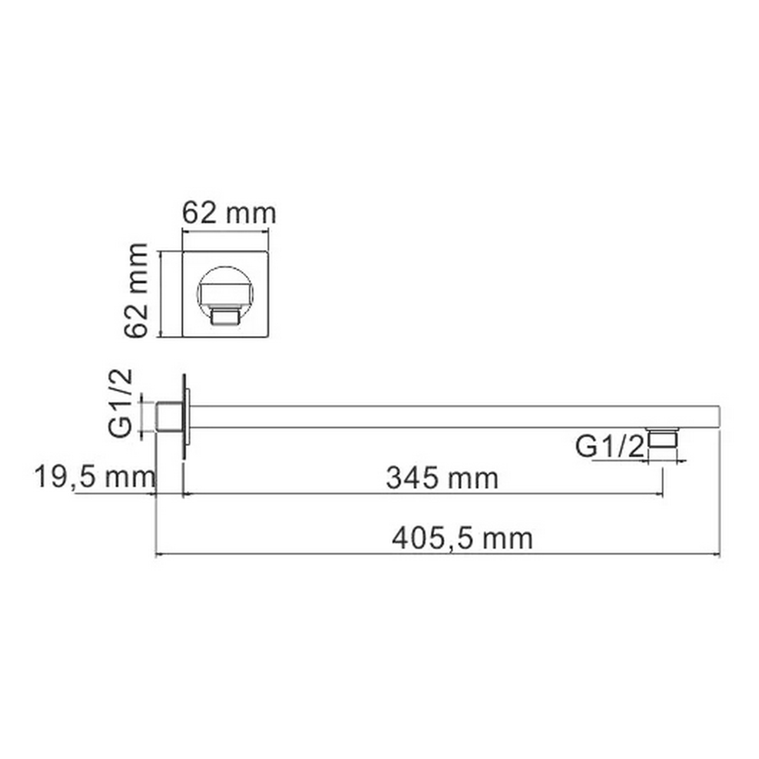 Душевой комплект WasserKRAFT A84202, встраиваемый, цвет оружейная сталь