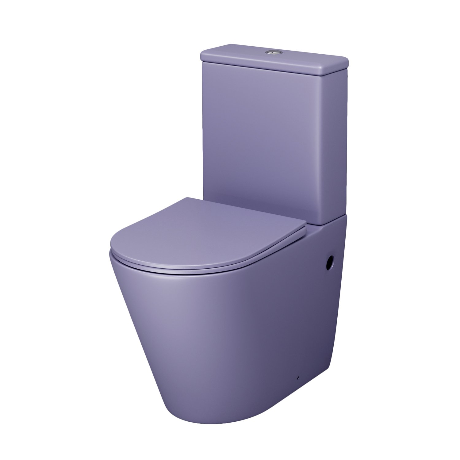 Унитаз Grossman Color GR-4480 LIMS напольный, безободковый, с сиденьем микролифт, цвет фиолетовый матовый
