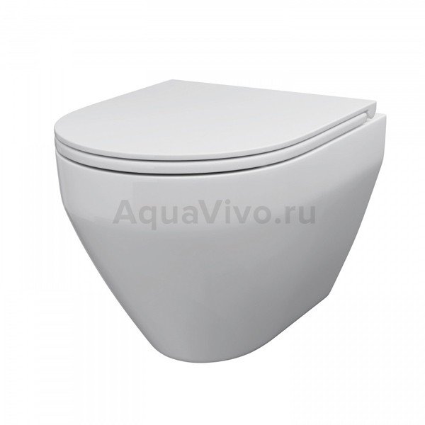 Унитаз AM.PM Spirit V2.0 C701700SC подвесной, безободковый, с сиденьем микролифт