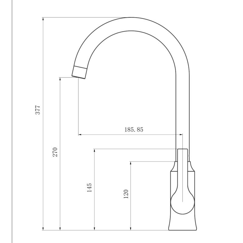 Смеситель Mixline ML22-032 550746 для кухни, цвет хром - фото 1