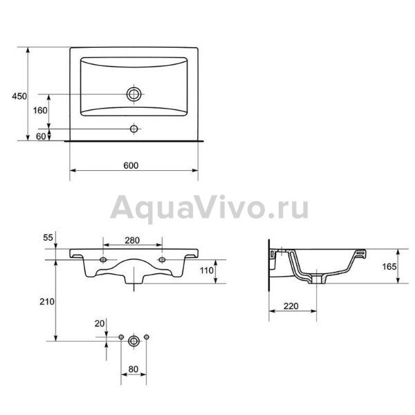 Мебель для ванной Stella Polar Фаворита 60, напольная, цвет белый