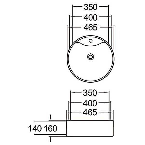 Раковина SantiLine SL-1069 MB накладная, 47x47 см, цвет черный матовый - фото 1