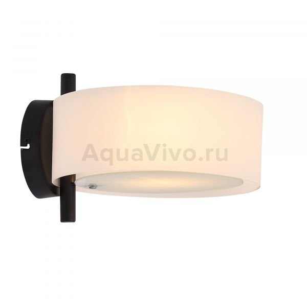 Бра ST Luce Foresta SL483.401.01, арматура металл, цвет черный, плафон акрил, стекло, цвет белый