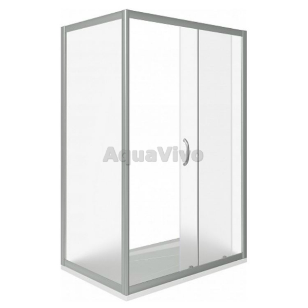 Душевой уголок Good Door Infinity WTW+SP-G-CH 110x80, стекло грейп, профиль хром - фото 1