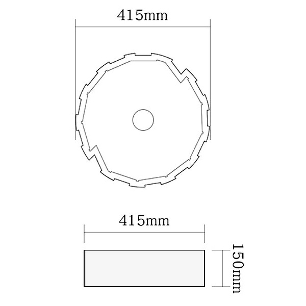 Раковина SantiLine SL-7016 накладная, 42x42 см, цвет коричневый - фото 1