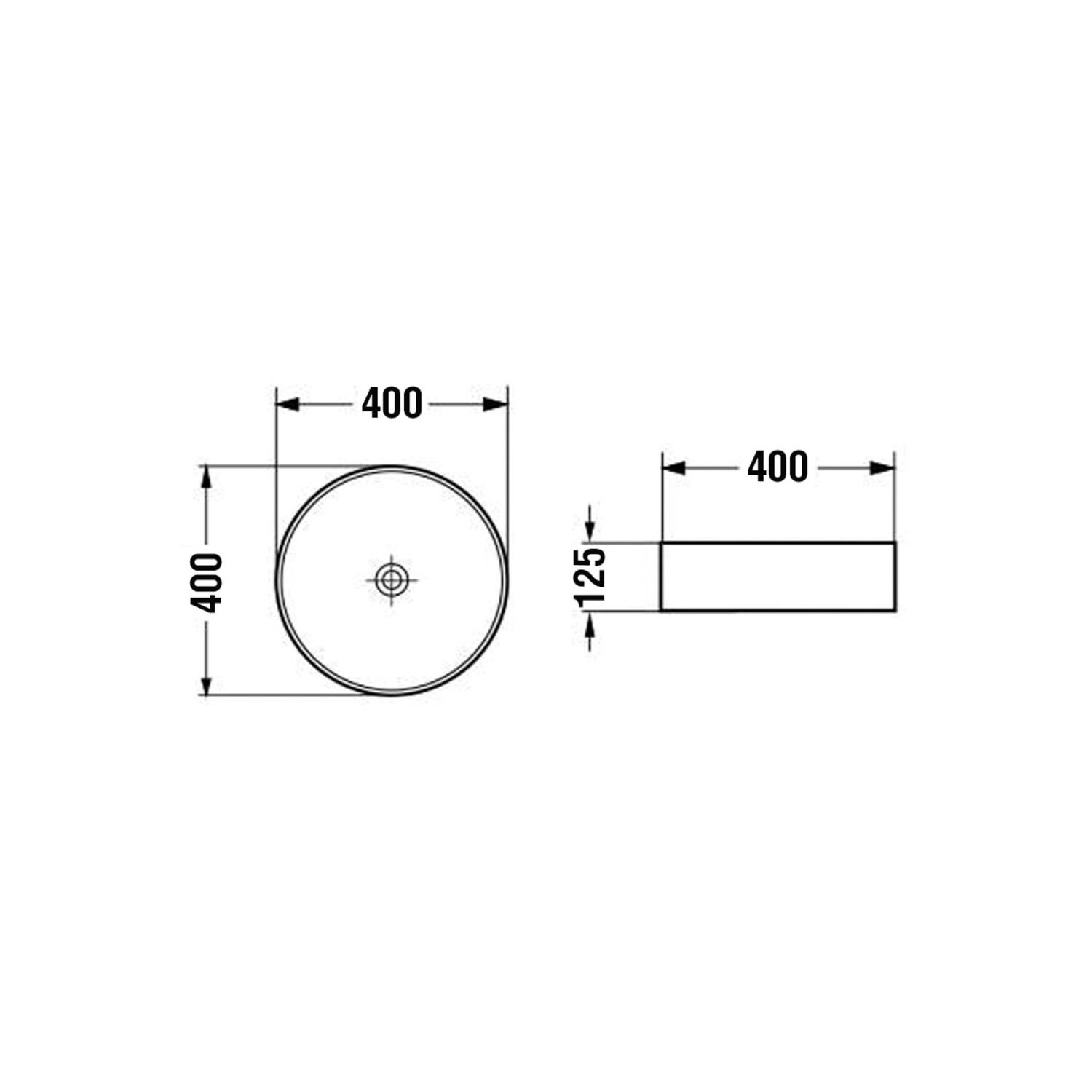 Раковина Vincea VBS-5GL04 накладная, 40x40 см, цвет прозрачный / золото - фото 1