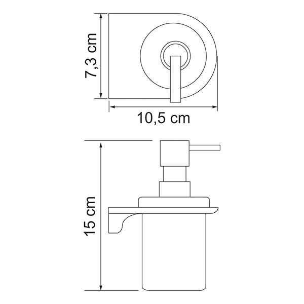 Дозатор WasserKRAFT Kammel K-8399WHITE для жидкого мыла, цвет белый - фото 1