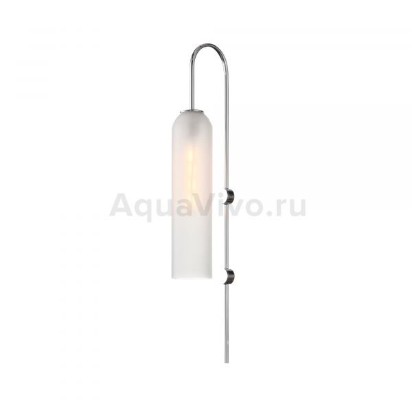 Бра ST Luce Callana SL1145.151.01, арматура металл, цвет хром, плафон стекло, цвет белый