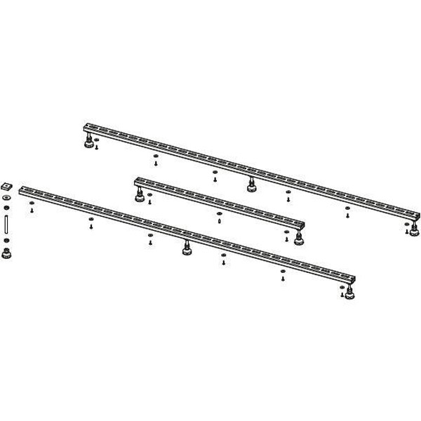 Ножки для поддона Riho Basel 411 / 423, металл, цвет серый (8 опор)