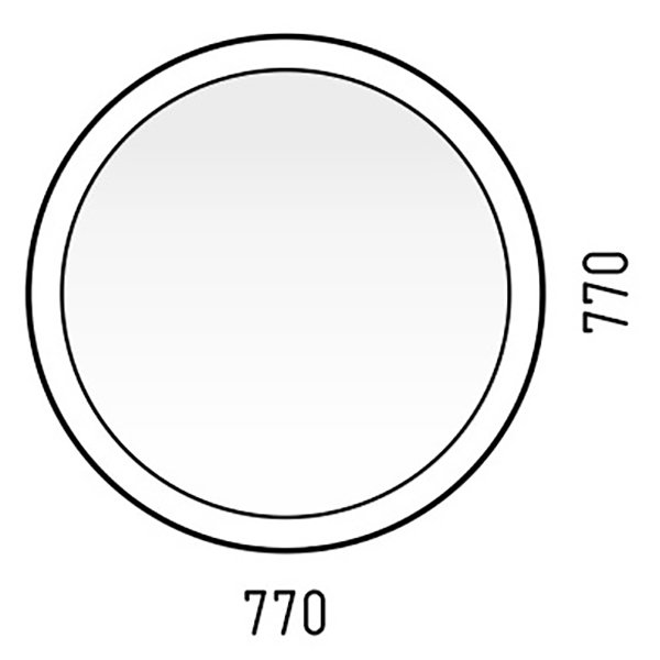 Зеркало Corozo Мицар 77x77, с подсветкой