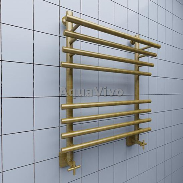 Полотенцесушитель Ника Bamboo ЛБ 3 80x40 водяной, цвет бронза - фото 1