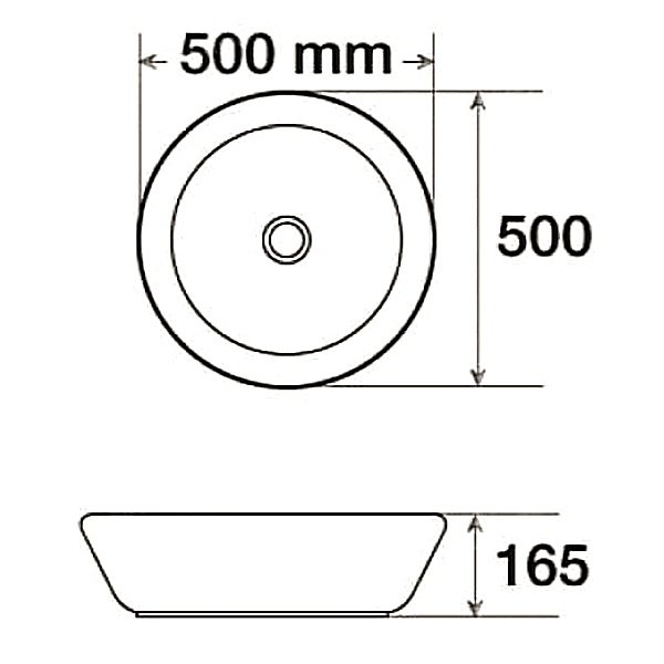 Раковина SantiLine SL-1064 накладная, 50x50 см, цвет белый - фото 1