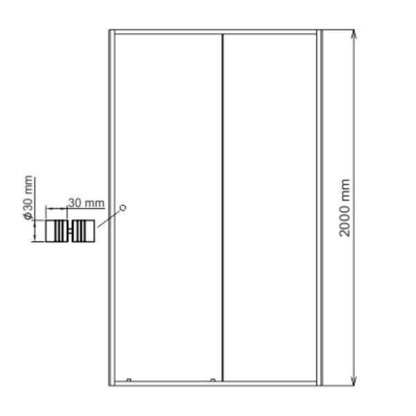 Душевой уголок WasserKRAFT Dill WasserSchutz 61S15 110x90, стекло прозрачное, профиль черный