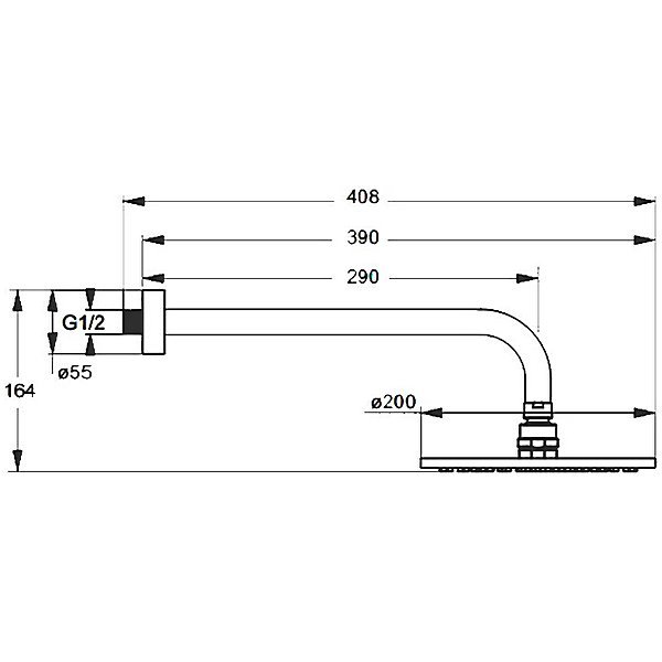 Душевой комплект Ideal Standard Ceraflex BC447AA, встраиваемый, цвет хром