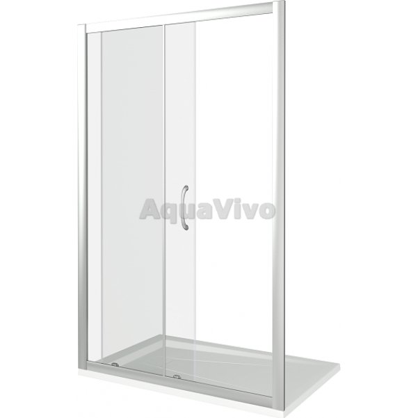 Душевой уголок Good Door Latte WTW+SP-C-WE 120x80, стекло прозрачное, профиль белый