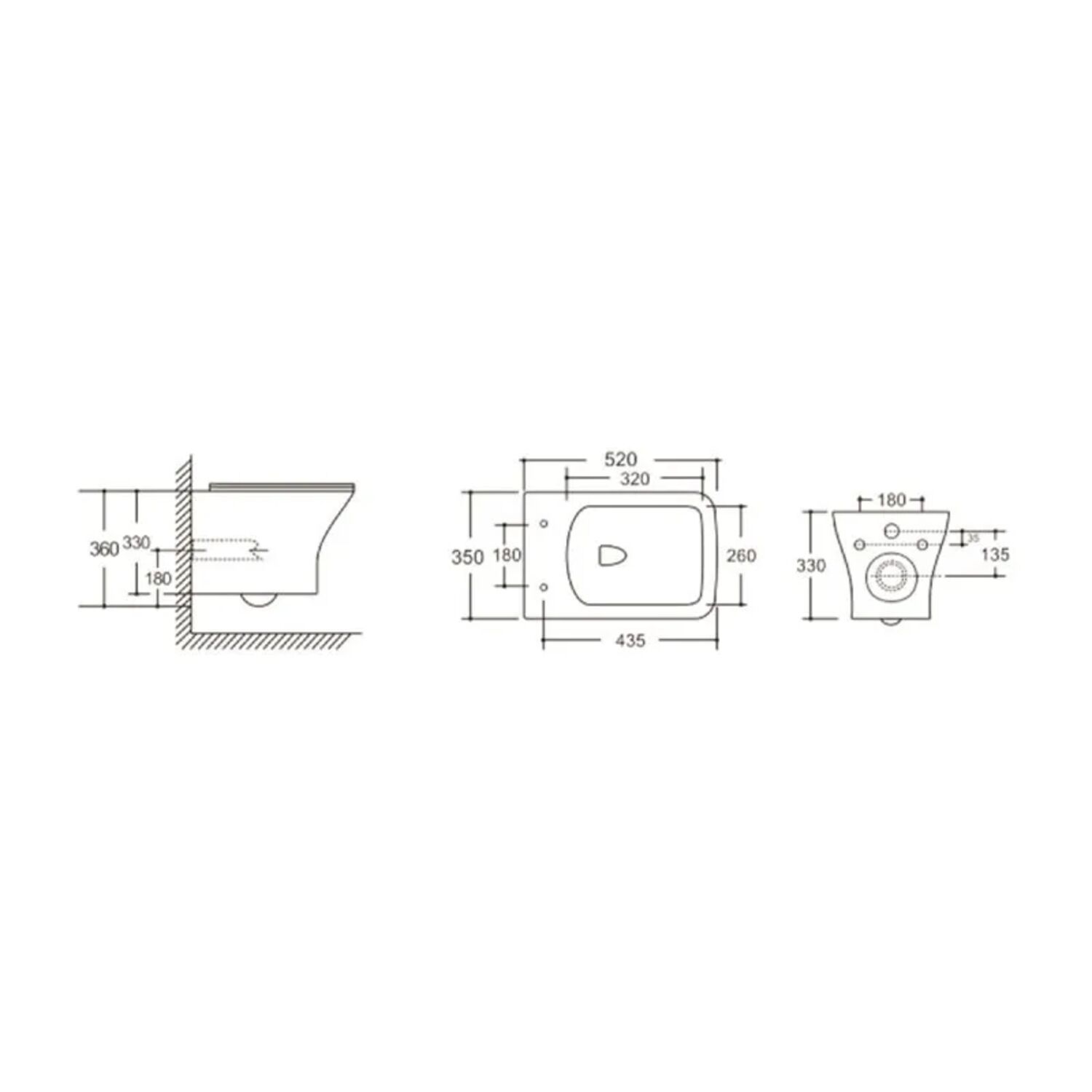 Унитаз CeruttiSPA Ellero Aria PP CT10481 подвесной, безободковый, с сиденьем микролифт, цвет белый - фото 1