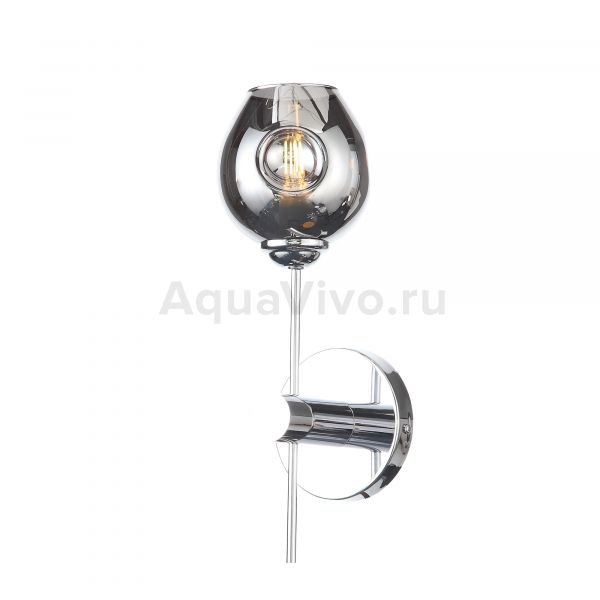 Бра ST Luce Fovia SL1500.101.01, арматура металл, цвет хром, плафон стекло, цвет серый