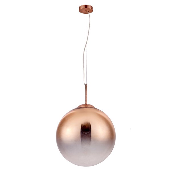 Подвесной светильник Arte Lamp Jupiter Copper A7964SP-1RB, арматура бронза, плафон стекло прозрачное / бронза, 40х40 см