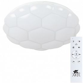 Потолочный светильник Arte Lamp Biscotti A2676PL-72WH, арматура белая, плафон акрил белый, 50х50 см - фото 1