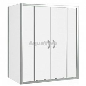 Душевой уголок Good Door Infinity WTW-TD+SP-C-CH 150x90, стекло прозрачное, профиль хром - фото 1