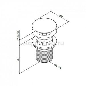 Am pm f0700164 установка донный клапан