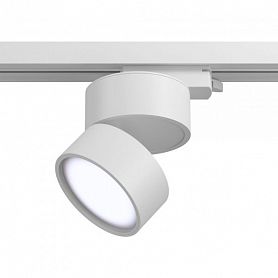 Трековый светильник Maytoni Technical Onda TR007-1-12W4K-W, арматура белая, плафон металл белый - фото 1