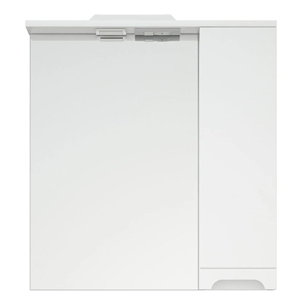 Шкаф-зеркало Corozo Лея 65/С, правый, с подсветкой, цвет белый - фото 1