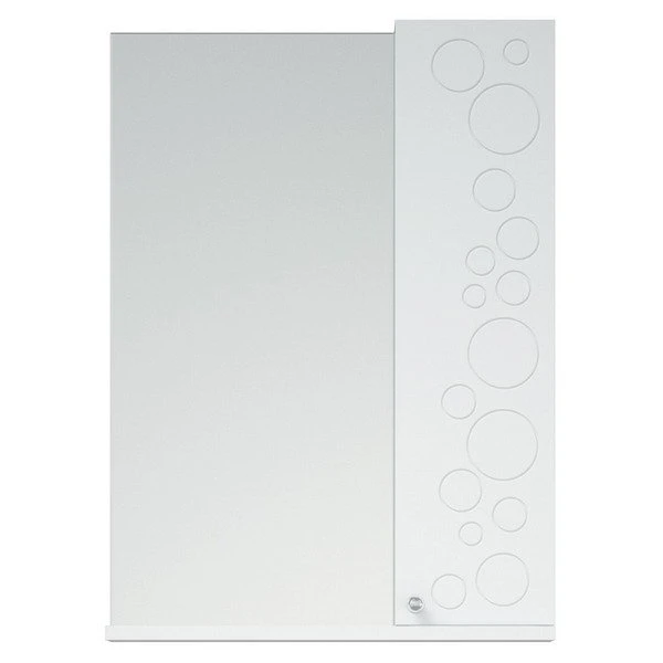 Шкаф-зеркало Corozo Орфей 50, правый, цвет белый