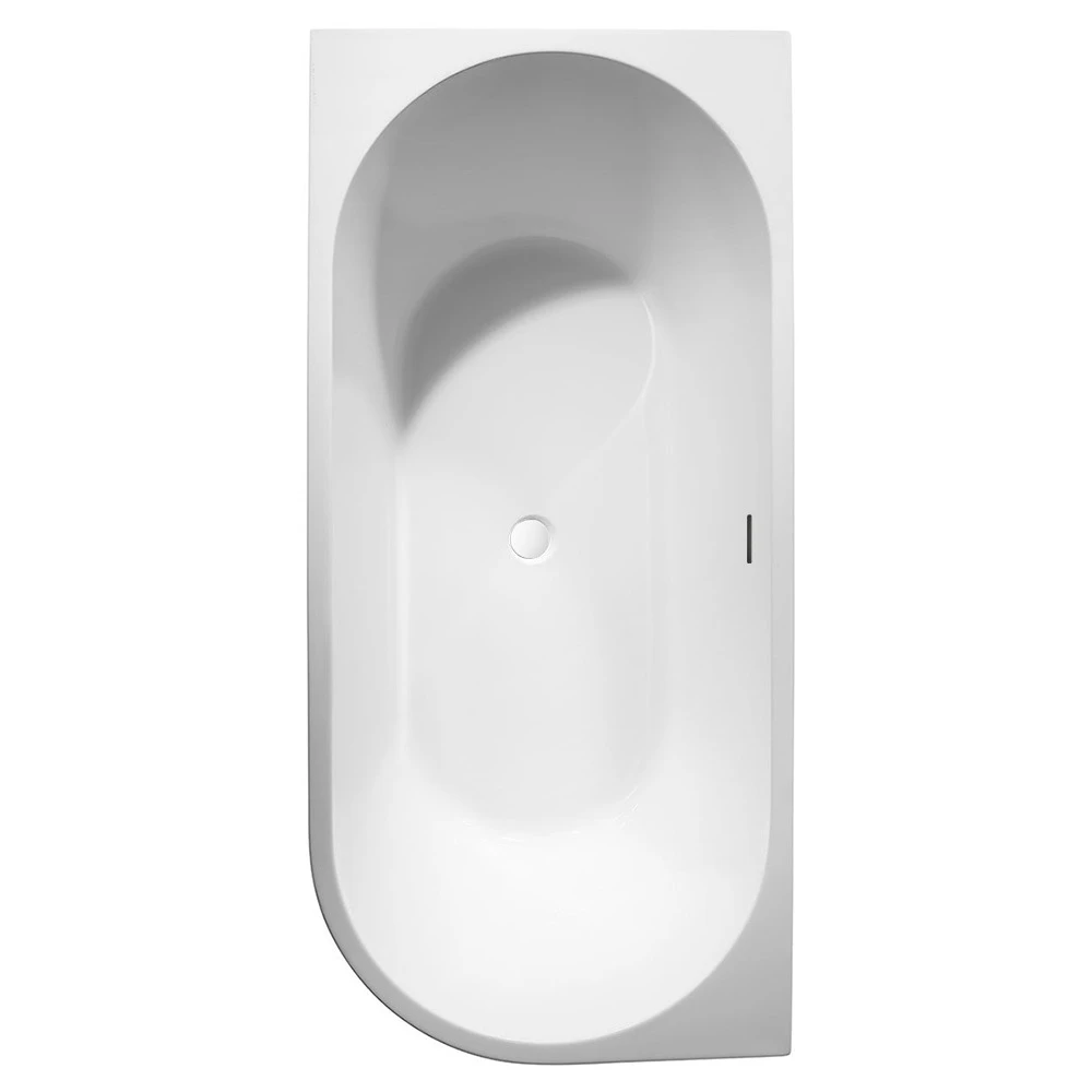 Ванна Abber AB9257-1.5 L 150x78 акриловая, левая, цвет белый