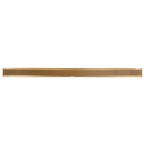 Душевой лоток Berges В1 Keramik 092020 с решеткой 90x6 см, прямой выпуск, цвет золото глянец