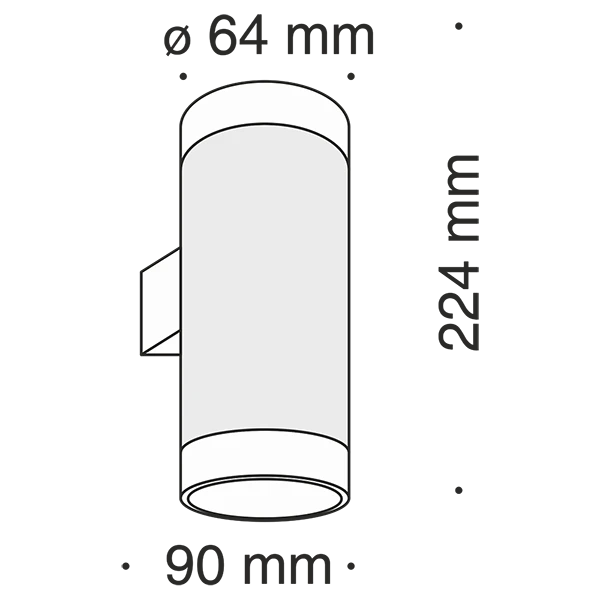Бра Maytoni Dafne C027WL-L10B, арматура черная, плафон акрил белый, 6х9 см